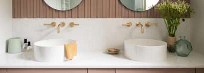 CRL Quartz White Water bathroom vanity