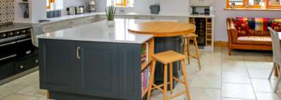 CRL Quartz Monte Bianco marble effect kitchen surface