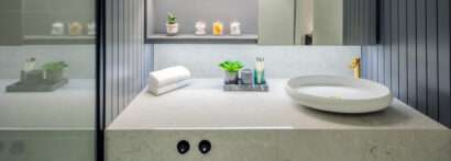 CRL Quartz Vicenza marble effect bathroom vanity top