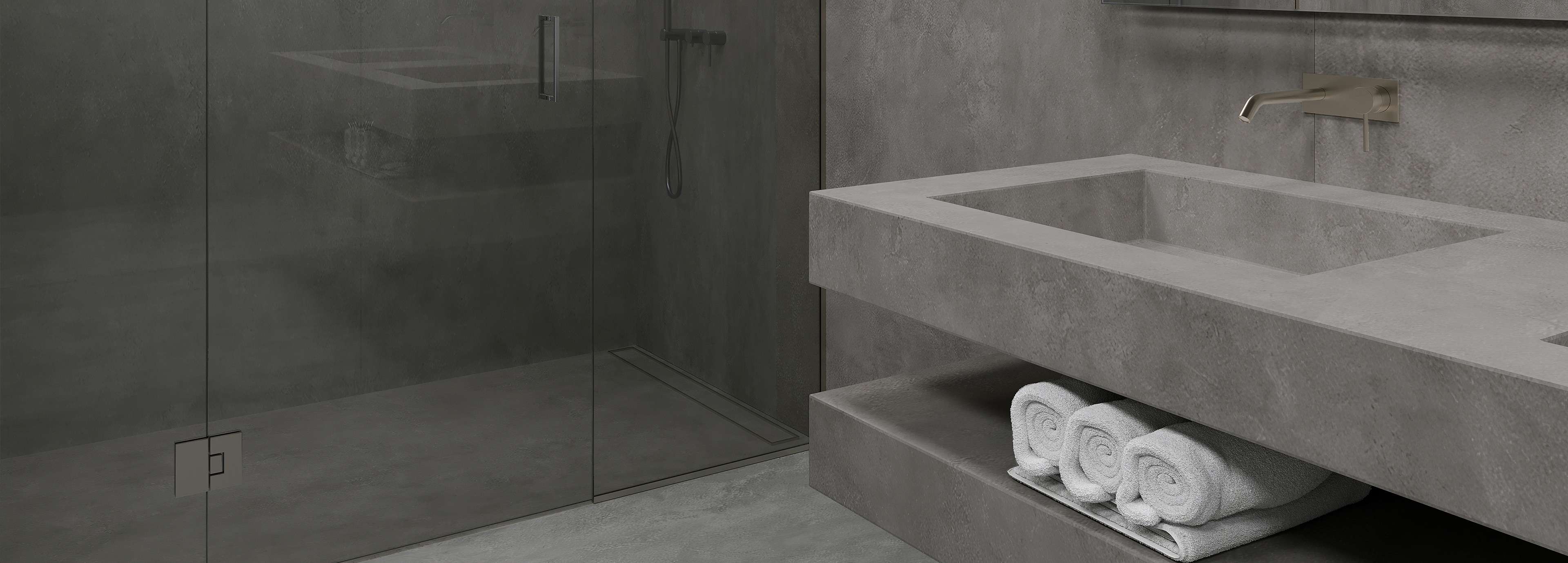 Ceralsio Cosmopolitan Grey Bathroom Surface
