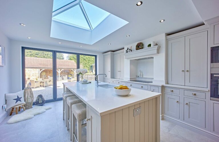 CRL Quartz Carrrara kitchen island