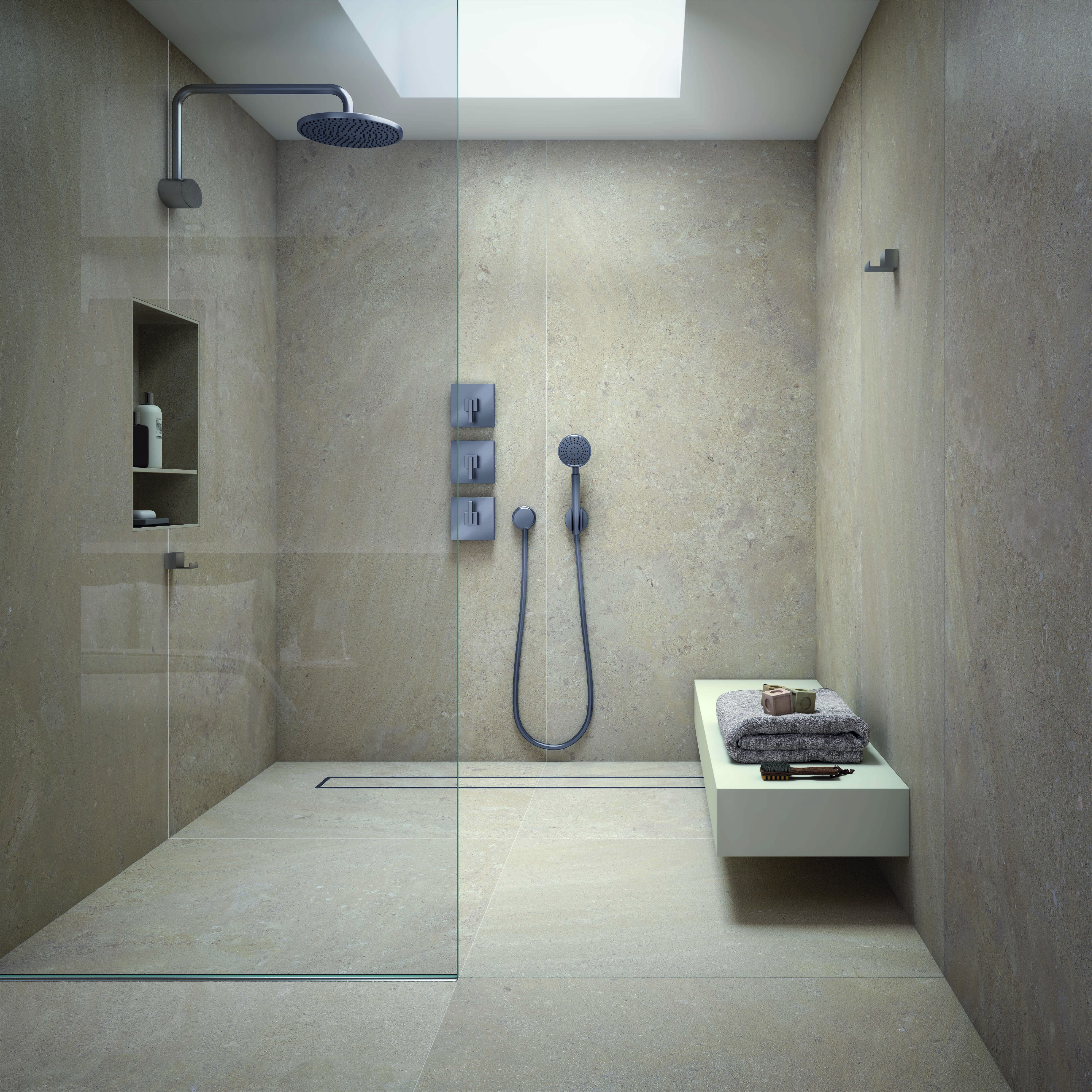 Inalco MDi Petra Crema, Bathroom Cladding from CRL Stone