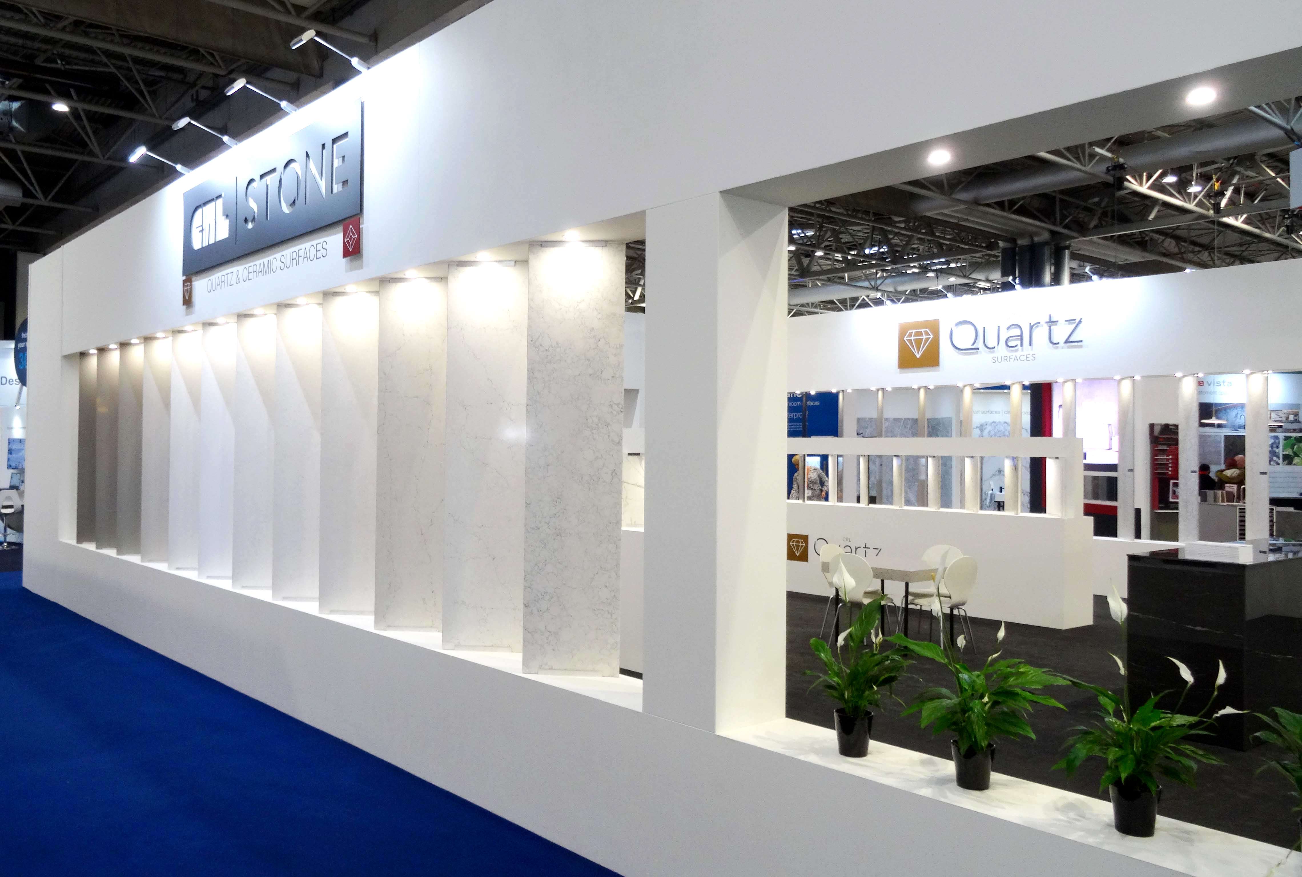 Quartz and Ceramic surfaces shown in all their glory at kbb Birmingham