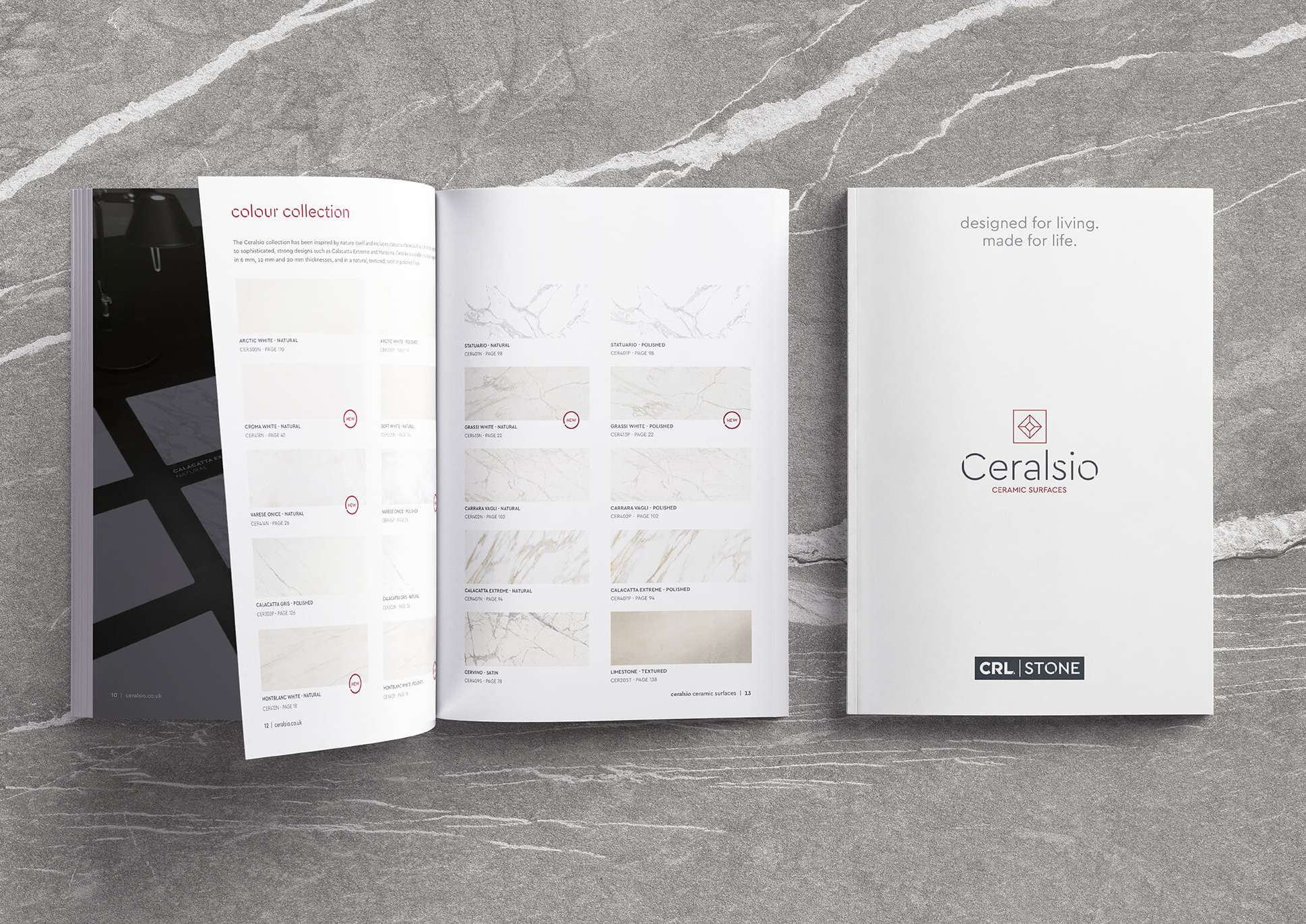 New styles and thicknesses star in latest Ceralsio brochure
