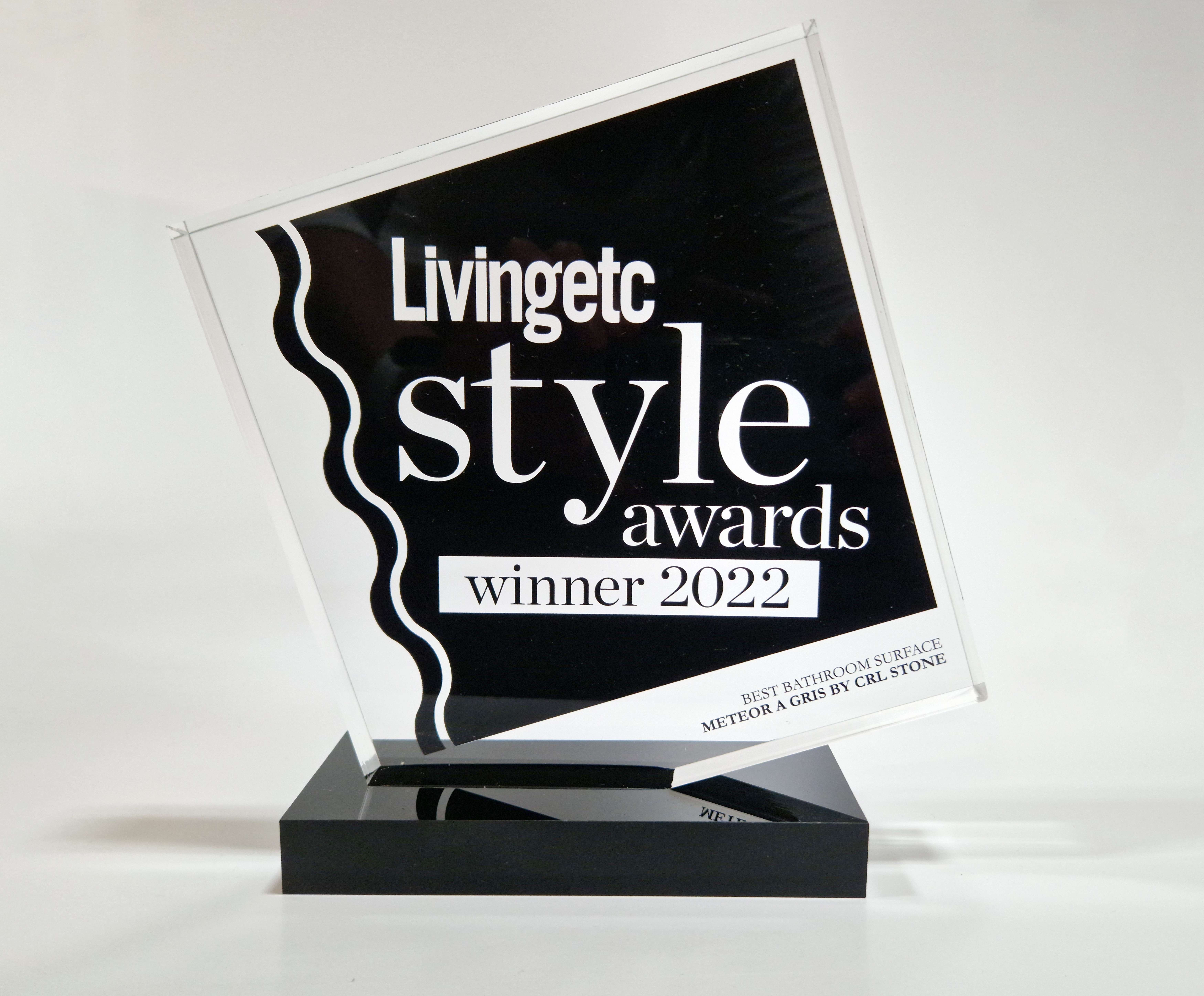 Meteora Gris is Best Bathroom Surface in Livingetc Style Awards 2022