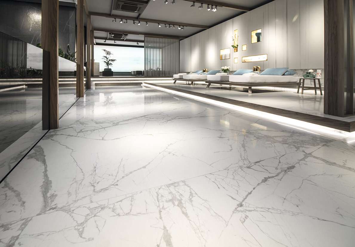 Inalco MDi Syros Super Blanco Gris flooring from CRL Stone