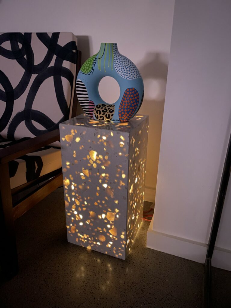 CRL Quartz Venetian Grande backlit on lightbox