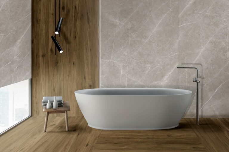 Ceralsio Armani Gris bathroom wall cladding