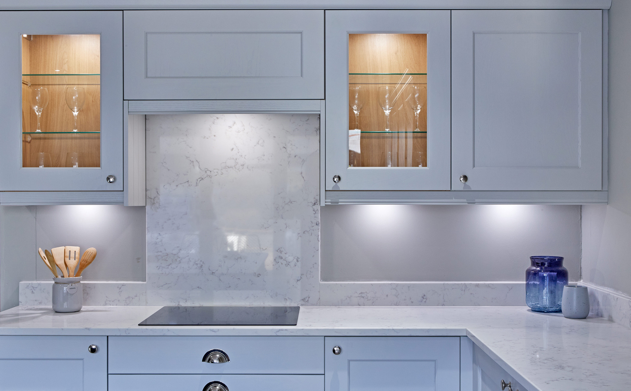 low silica CRL Quartz Verona- A marble effect surface